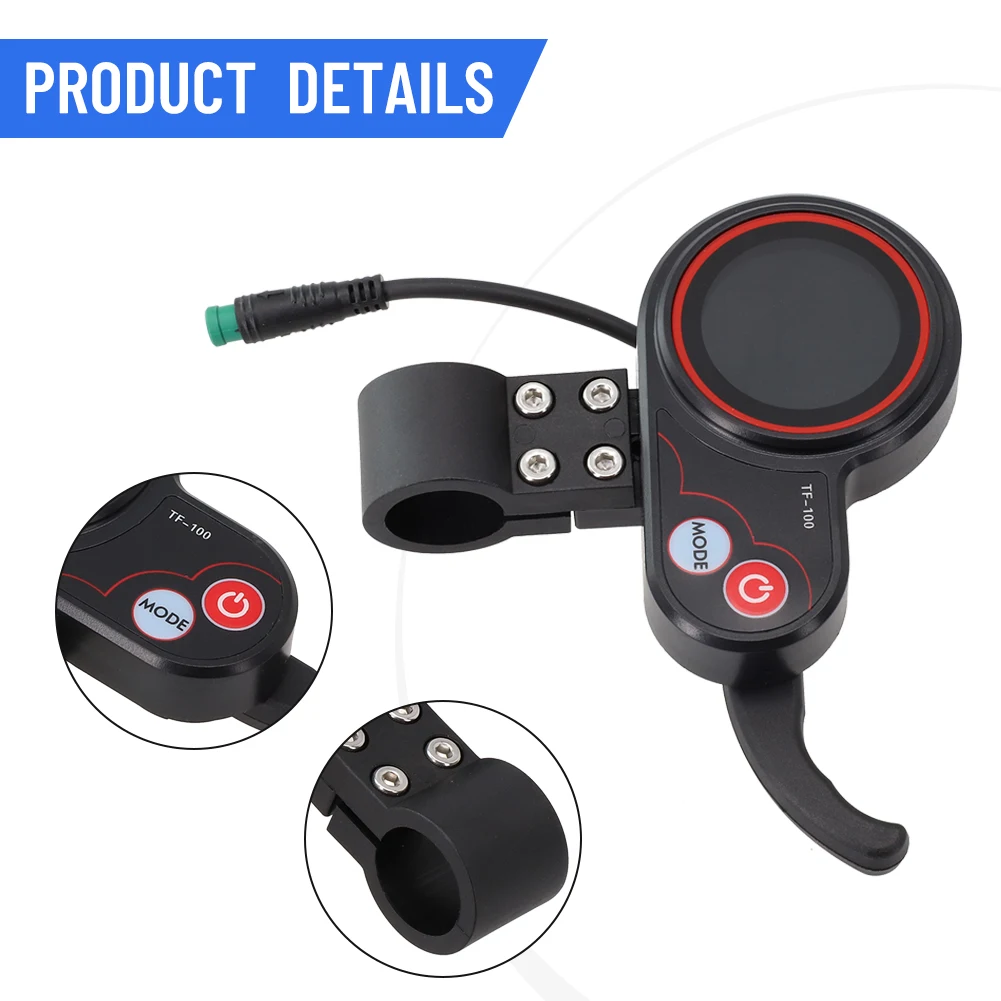 Electric Scooter TF‑100 Display Outdoor Multifunctional Plastic Waterproof 1 Pcs 120g 120x110x30mm 5 Pins Black
Electric Scooter TF‑100 Display Outdoor Multifunctional Plastic Waterproof 1 Pcs 120g 120x110x30mm 5 Pins Black