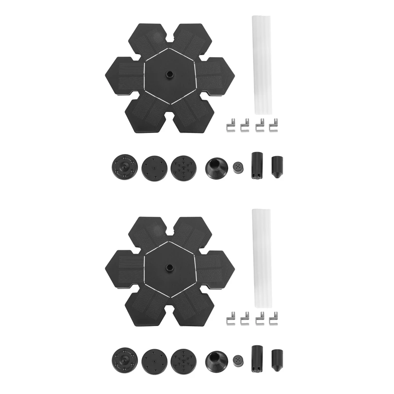 

Солнечный фонтанный насос, 2 шт., питание от солнечной батареи, лампа-насос, солнечная панель, водяной насос, полив, погружной насос