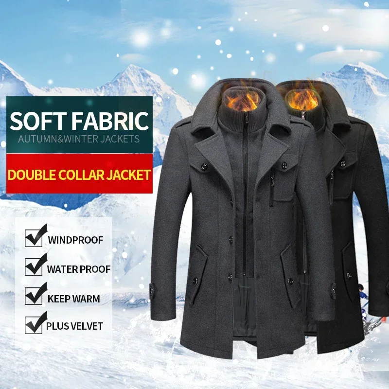 Men's Fashionable Trench Coat Warm Jacket Autumn and Winter Styles Winter Wool & Blends Men Coat Men Jacket Fashion Thick
Men's Fashionable Trench Coat Warm Jacket Autumn and Winter Styles Winter Wool & Blends Men Coat Men Jacket Fashion Thick