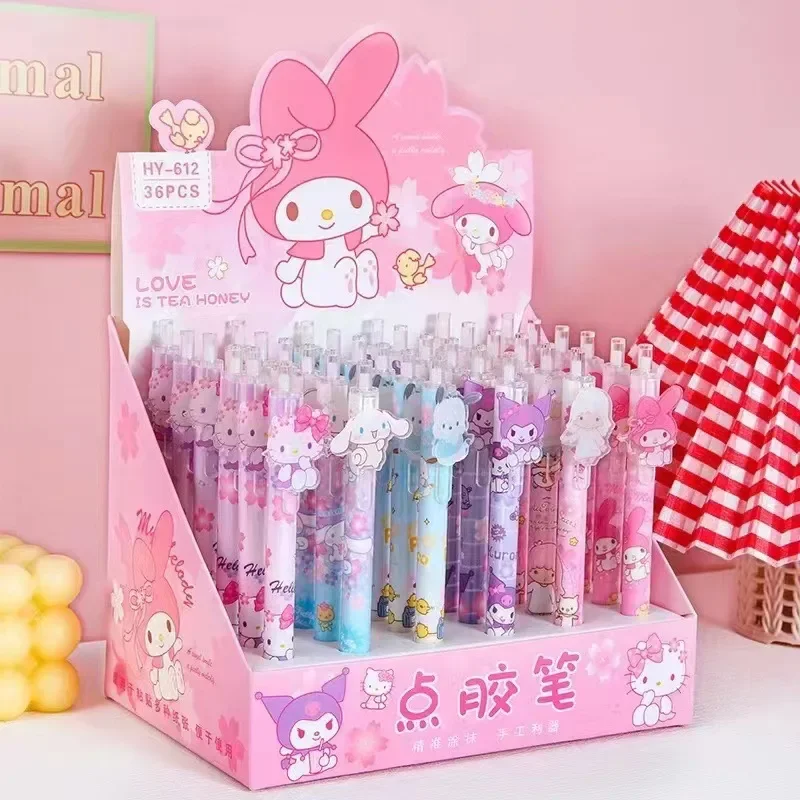 36pcs Sanrio Dispensing Pen Cartoon Color Hand Stationery Children's School Supplies Dry Glue Water Precision Painting Art Tools
36pcs Sanrio Dispensing Pen Cartoon Color Hand Stationery Children's School Supplies Dry Glue Water Precision Painting Art Tools