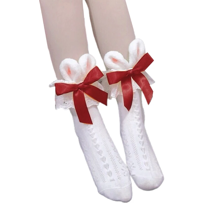 Women Girls Cotton Socks Long Plush Rabbit Bunny Ears Bowknot Lace Japanese Anime Tube
Women Girls Cotton Socks Long Plush Rabbit Bunny Ears Bowknot Lace Japanese Anime Tube