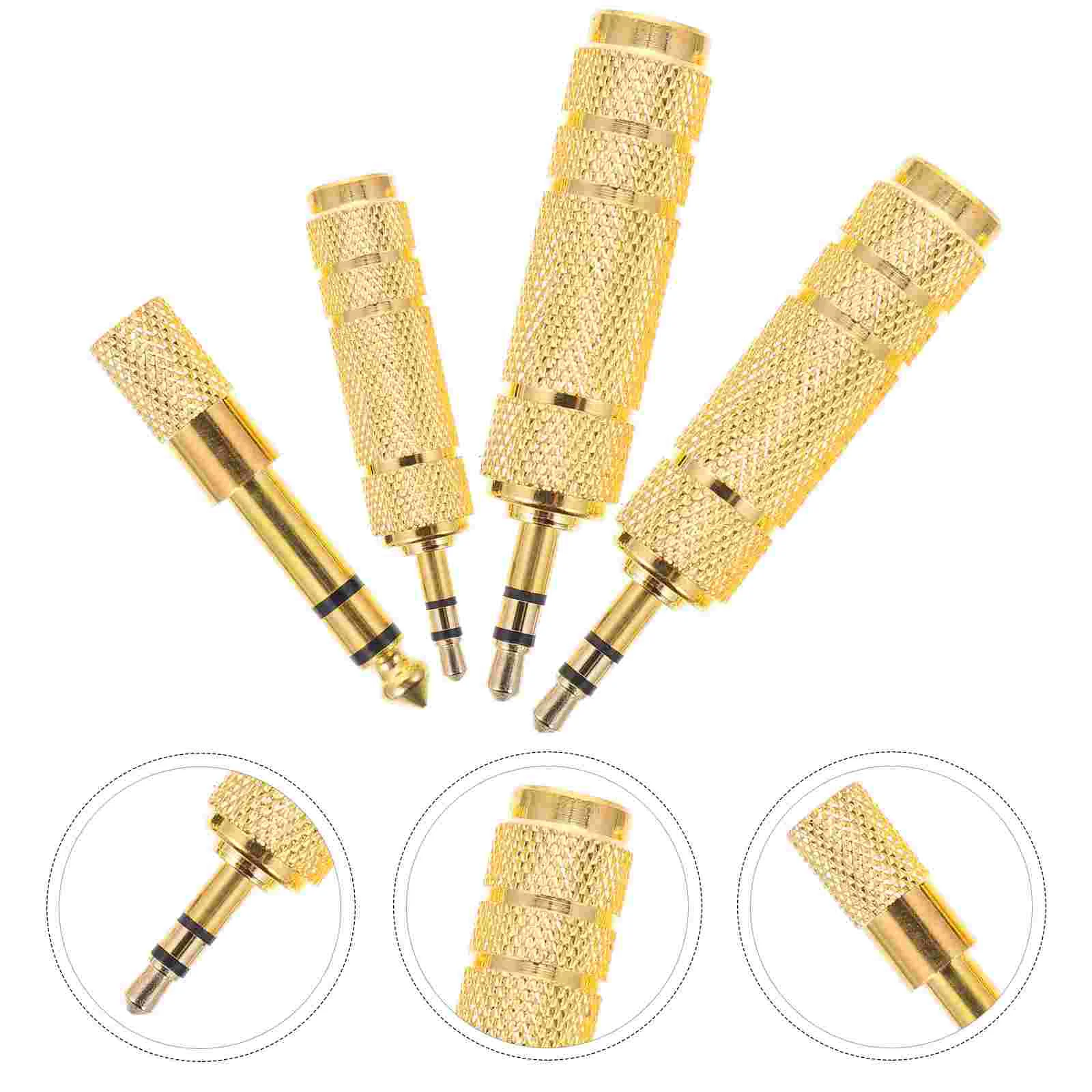 4 Pcs Adapter Microphone Audio Stereo Connector Converter Zinc Alloy 35mm Conversion Head
4 Pcs Adapter Microphone Audio Stereo Connector Converter Zinc Alloy 35mm Conversion Head