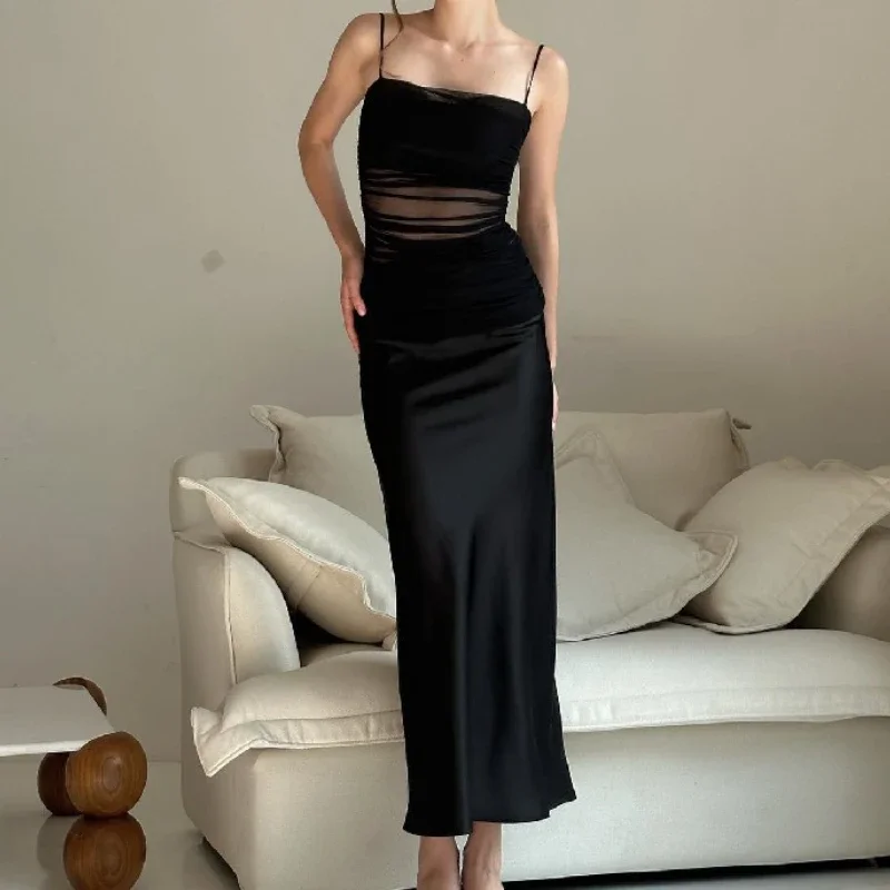 2024 Women Summer Satin Slip Patchwork Mesh Maxi Dress Print Backless Off Shoulder For Women Outfits Beach Holiday Vestido CSM34
2024 Women Summer Satin Slip Patchwork Mesh Maxi Dress Print Backless Off Shoulder For Women Outfits Beach Holiday Vestido CSM34