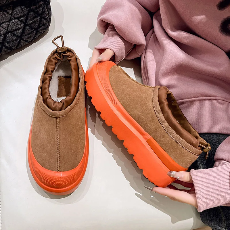 Short Snow Boots Woman Thick Fur Casual Clog Loafers Ladies Winter Slip-on Furry Sneakers Warm Outdoor Flat Shoes In Orange
Short Snow Boots Woman Thick Fur Casual Clog Loafers Ladies Winter Slip-on Furry Sneakers Warm Outdoor Flat Shoes In Orange