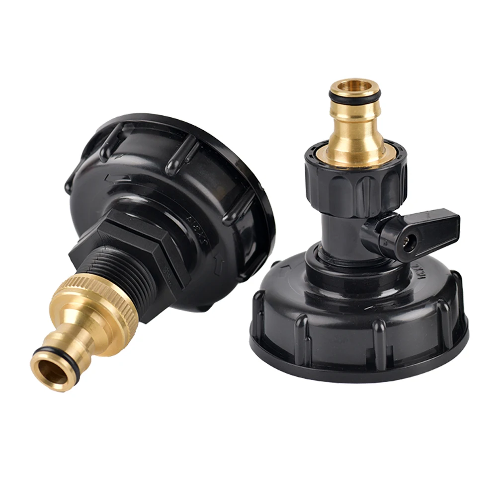 

IBC Tank Tap Adapter S60*6 Coarse Thread to 16mm Quick Connector Replacement Valve Garden Home Valve Fitting Faucet