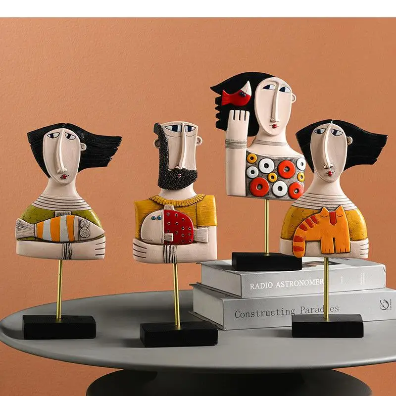 Художественная фигурка, украшения из смолы, абстрактные украшения для лица, статуэтка, скульптура, статуэтки, аксессуары для украшения дома, статуэтка 
Художественная фигурка, украшения из смолы, абстрактные украшения для лица, статуэтка, скульптура, статуэтки, аксессуары для украшения дома, статуэтка