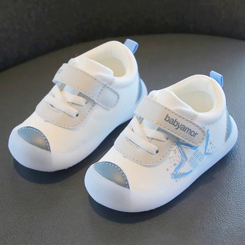 

Baby Boys Girls Stars Spring and Fall Toddler Shoes Waterproof Rubber Soles Non-slip Indoor and Outdoor Casual Sneakers