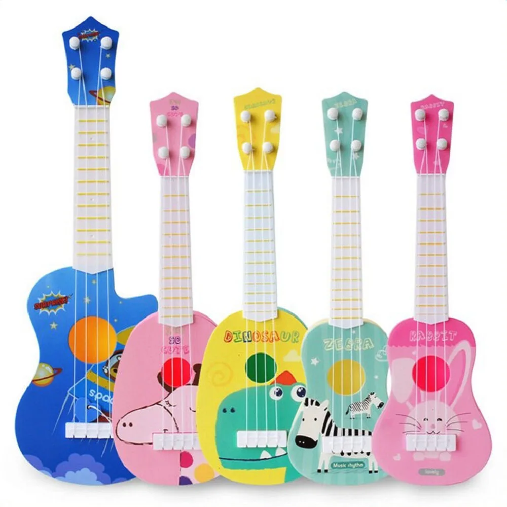 Фото 1 шт. детское цветное укулеле музыкальные инструменты Детская гитара игрушки