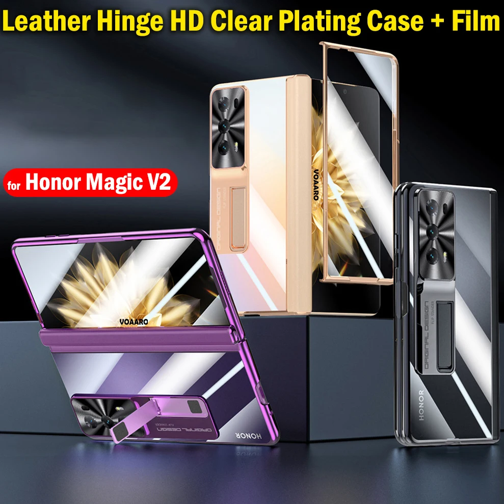 HD Clear Plating Funda for Honor Magic V2 Case Leather Hinge Protection Cover for Honor Magic V2 Hinge Case with Front Film
HD Clear Plating Funda for Honor Magic V2 Case Leather Hinge Protection Cover for Honor Magic V2 Hinge Case with Front Film