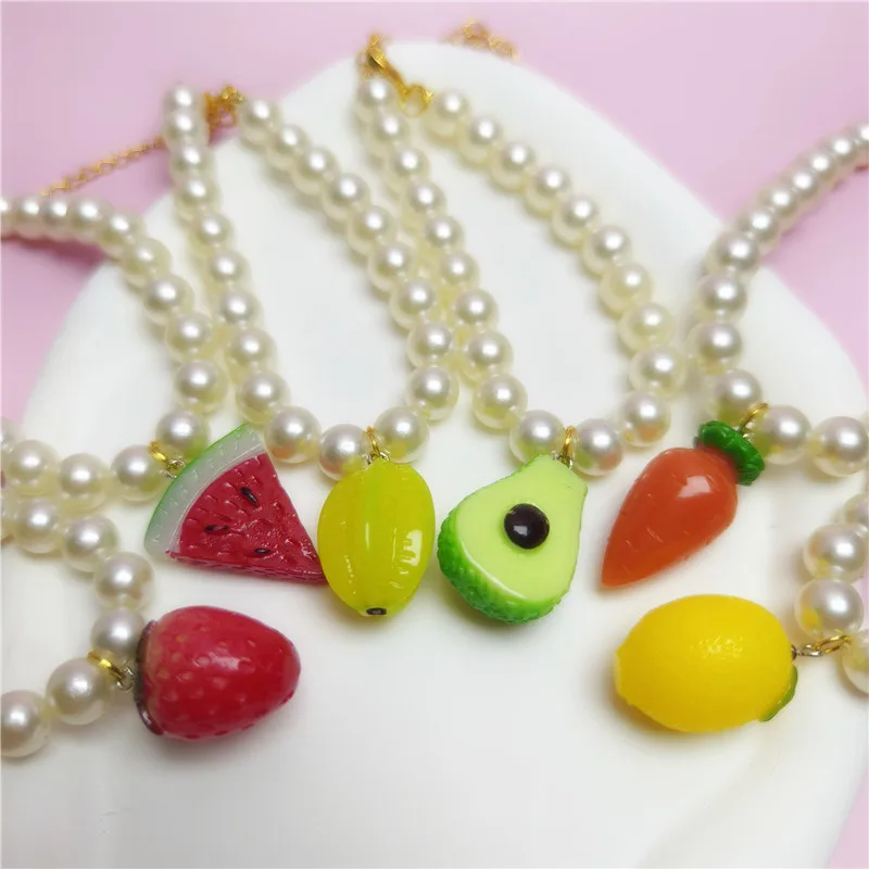 Adjustable Pet Pearl Necklace Accessories for Cats Dog Animals Fashion Fruit Pendant Cat Collar Kitten Dog Collier
Adjustable Pet Pearl Necklace Accessories for Cats Dog Animals Fashion Fruit Pendant Cat Collar Kitten Dog Collier