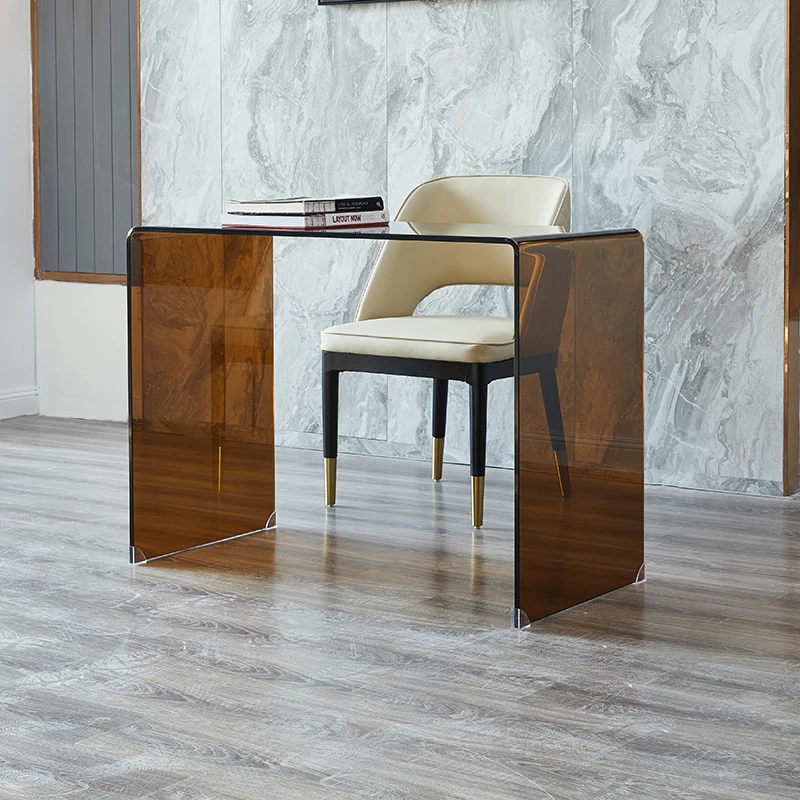 Tea colored glass computer, office desk, household minimalist modern internet celebrity dressing table, light luxury writing des
Tea colored glass computer, office desk, household minimalist modern internet celebrity dressing table, light luxury writing des