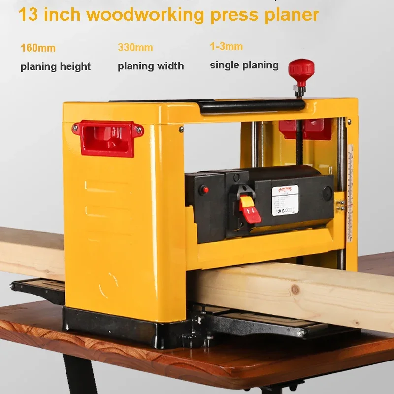 13 Inch Electric Wood Thicknesser Planer Multi-function Portable Woodworking Planing Machine Table Top Planer 2000W
13 Inch Electric Wood Thicknesser Planer Multi-function Portable Woodworking Planing Machine Table Top Planer 2000W