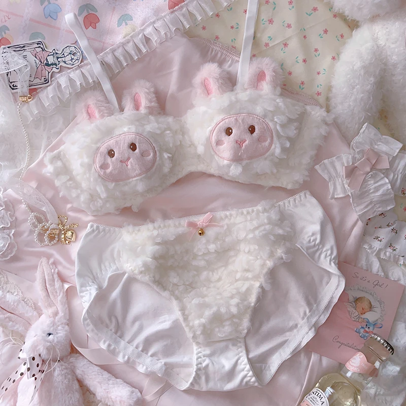 Girl Style Plush Underwear Women Lingerie Sets Wireless Thin Bra Cartoon Sheep Embroidered Ropa Interior Femenina Lingerie
Girl Style Plush Underwear Women Lingerie Sets Wireless Thin Bra Cartoon Sheep Embroidered Ropa Interior Femenina Lingerie