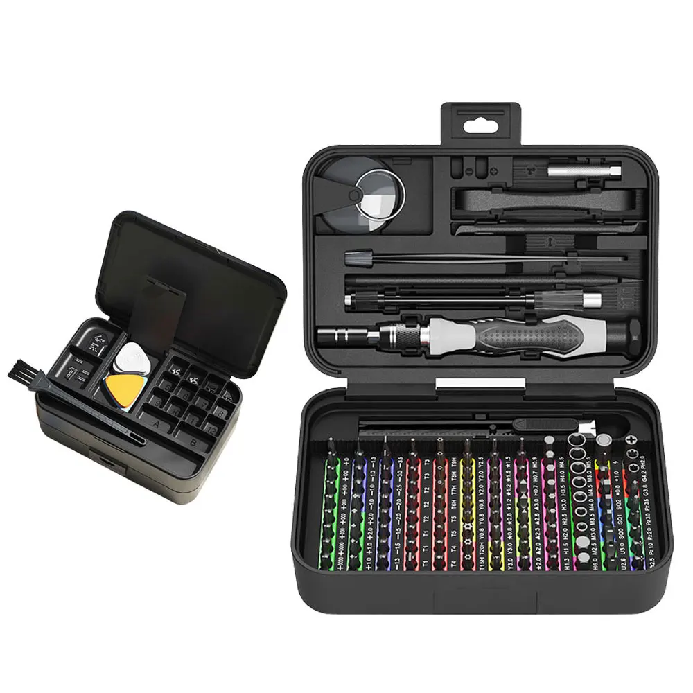 Multifunctional 132 in 1 Phillips Slotted Screw Bit Kit Precision Screwdriver Set Phone Electric Household Repair Tool Kit
Multifunctional 132 in 1 Phillips Slotted Screw Bit Kit Precision Screwdriver Set Phone Electric Household Repair Tool Kit