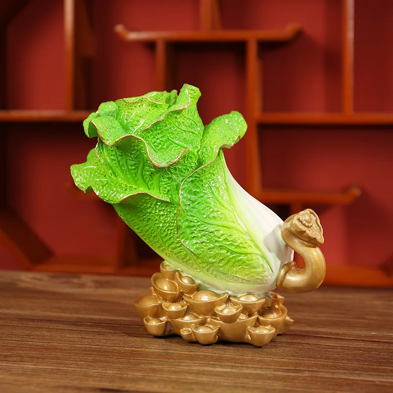 New Chinese style Baicai Ruyi cabbage ornaments, store front desk, cash register decorations
New Chinese style Baicai Ruyi cabbage ornaments, store front desk, cash register decorations