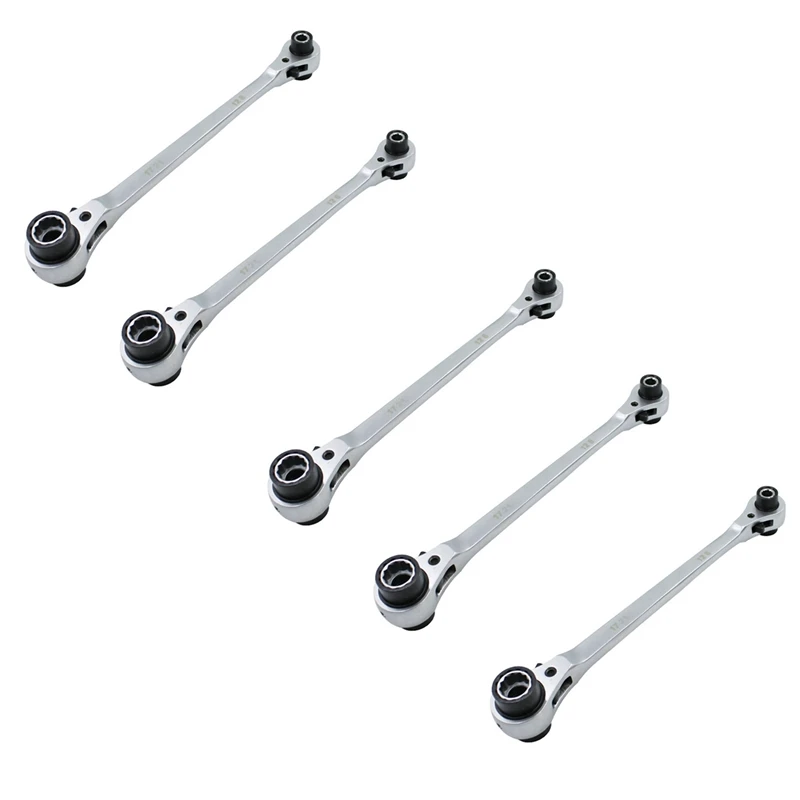 5X Socket Wrench,Eight in One Multifunction 72 Teeth Ratchet Wrench 12 Teeth Sleeve Spanner Double-Headed Car Repair Tools
5X Socket Wrench,Eight in One Multifunction 72 Teeth Ratchet Wrench 12 Teeth Sleeve Spanner Double-Headed Car Repair Tools