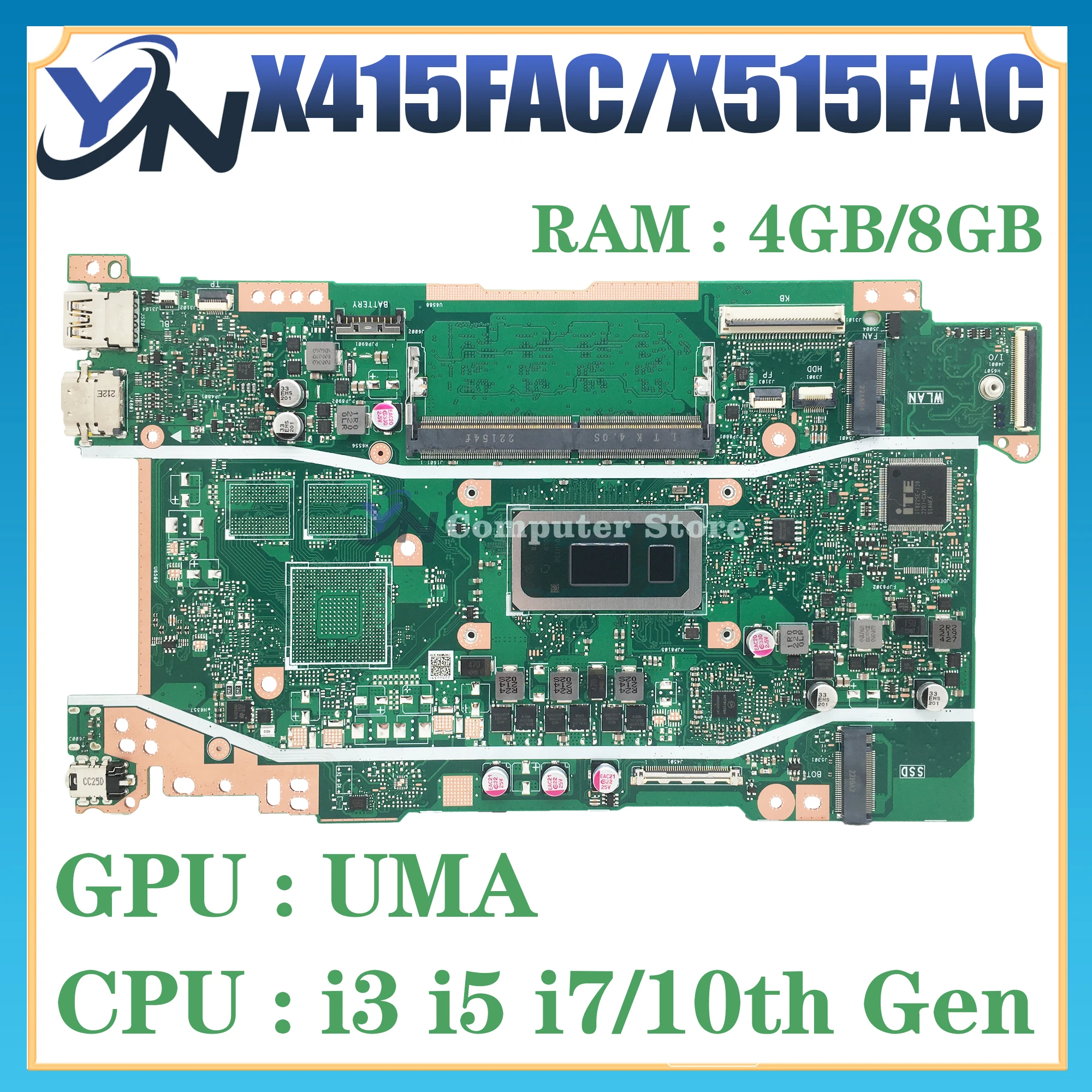 Материнская плата ASUS X409FAC X509FAC X515FAC F515FAC F515F X515F X415FAC F415FAC X415F F415F F415F материнская плата для ноутбука i3 i5 i7
Материнская плата ASUS X409FAC X509FAC X515FAC F515FAC F515F X515F X415FAC F415FAC X415F F415F F415F материнская плата для ноутбука i3 i5 i7