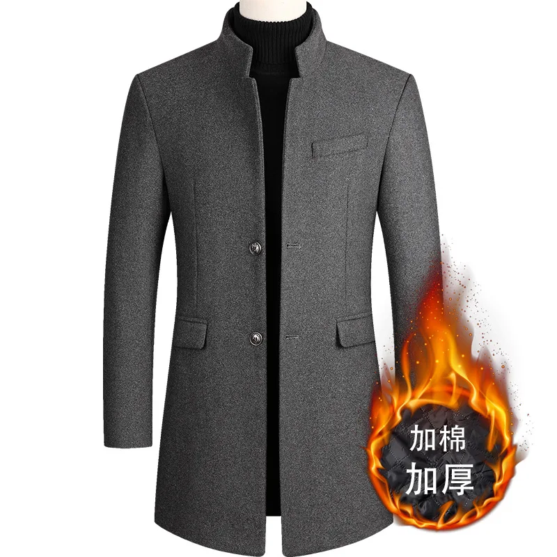 New Winter Fashion Men Slim Fit Long Sleeve Cardigans Blends Coat Jacket Suit Solid Mens Long Woolen Coats
New Winter Fashion Men Slim Fit Long Sleeve Cardigans Blends Coat Jacket Suit Solid Mens Long Woolen Coats