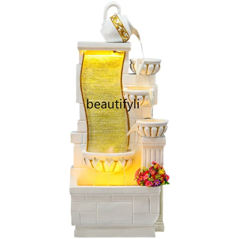 Living Room Decoration TV Cabinet next to Floor Circulation Water Fountain Humidifier European Style Luxury Decorative Landscape
Living Room Decoration TV Cabinet next to Floor Circulation Water Fountain Humidifier European Style Luxury Decorative Landscape