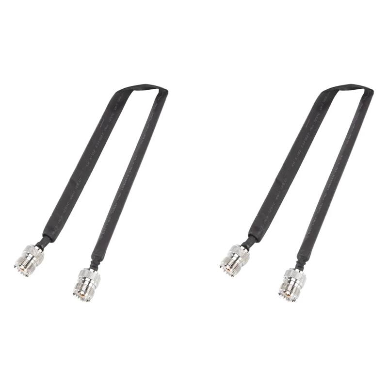 

HOT-2X Door/Window Pass Through Flat RF Coaxial Cable SO239 UHF Female To UHF Female 50 Ohm RF Coax Pigtail Extension Cord