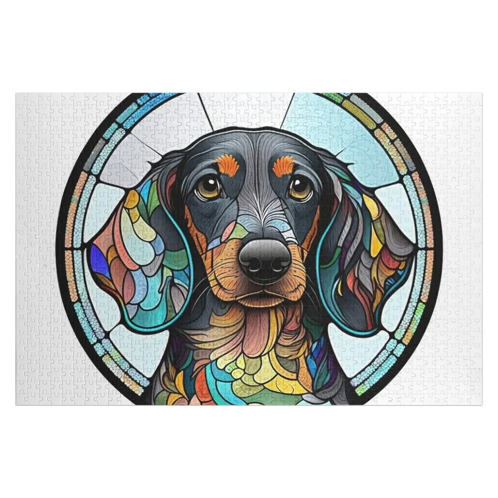 Dachshund Stained Glass Dog Dachshund Jigsaw Puzzle Wooden Decor Paintings Photo Custom Personalized Game Children Puzzle
Dachshund Stained Glass Dog Dachshund Jigsaw Puzzle Wooden Decor Paintings Photo Custom Personalized Game Children Puzzle