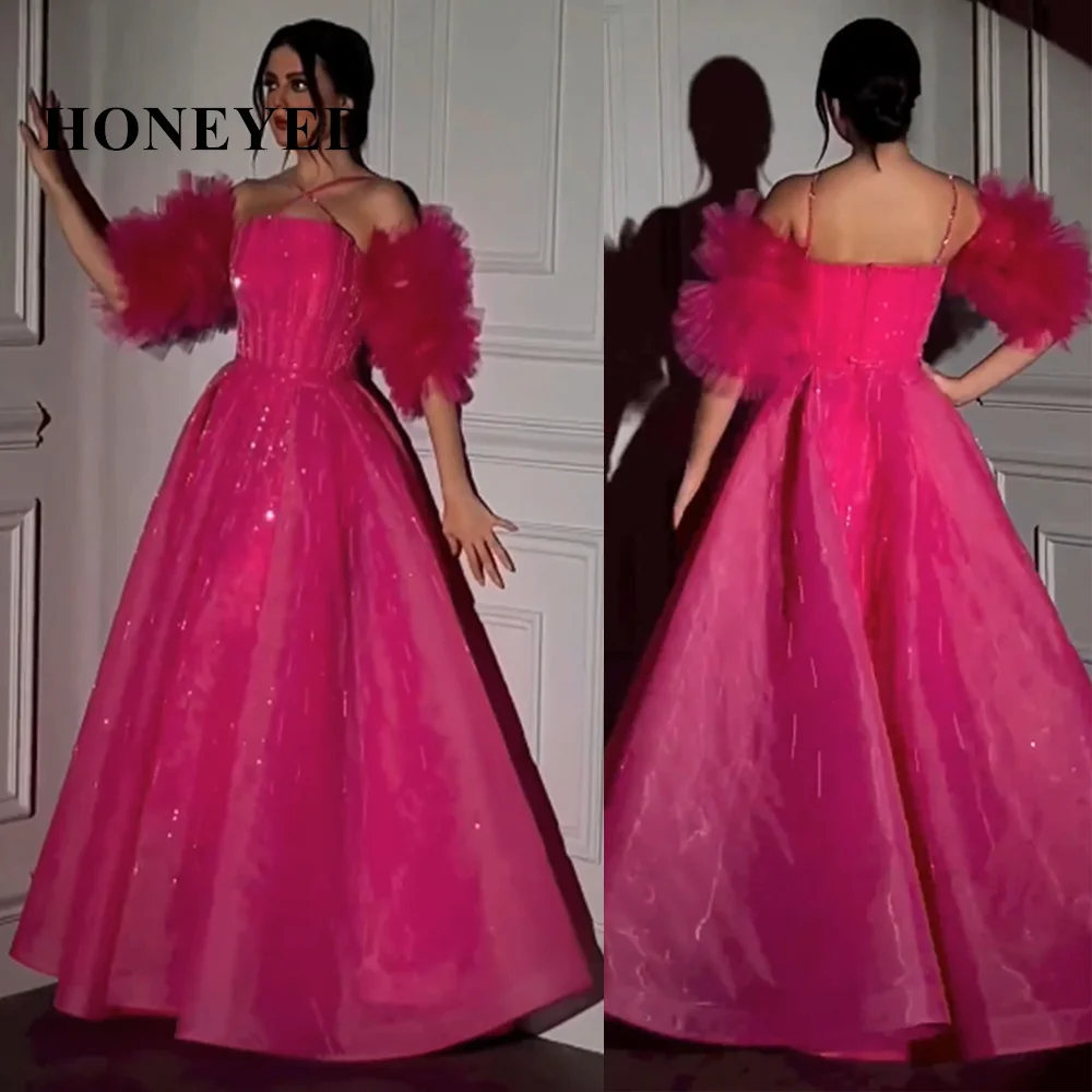 HONEYED Dress Fashion Strapless Ball Gown Quinceanera Dresses Off the Shoulder Paillette Crepe Formal Evening Gowns 롱원피스 elbise
HONEYED Dress Fashion Strapless Ball Gown Quinceanera Dresses Off the Shoulder Paillette Crepe Formal Evening Gowns 롱원피스 elbise