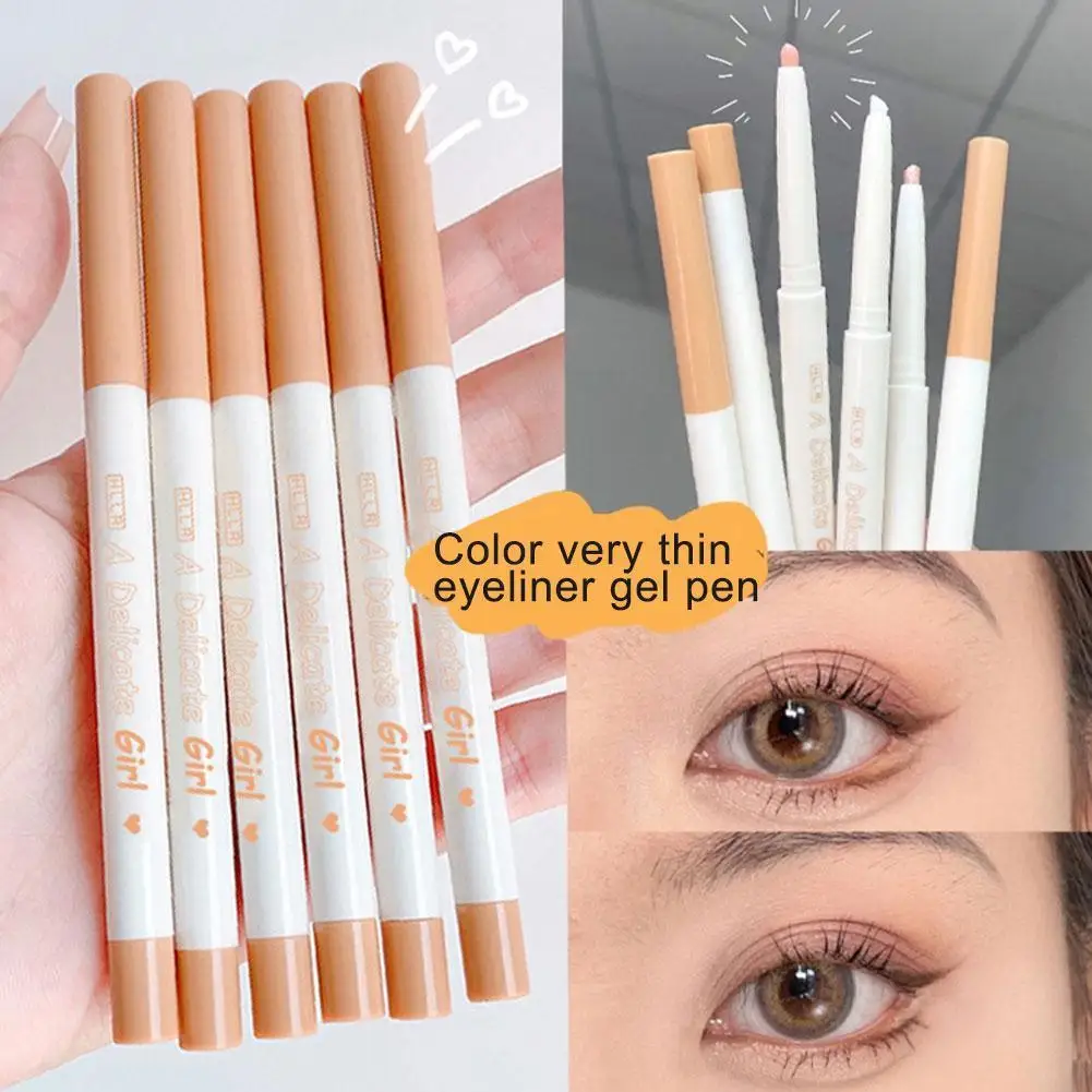 

Long-lasting Pink Lying Silkworm Pen Pearlescent Matte Glitter Shiny Cosmetics Eyeshadow Eyeliner Contouring Brighten Eye S D9O3