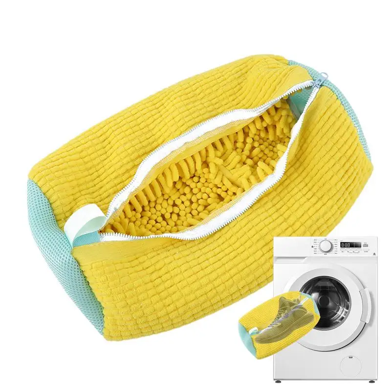 

Shoes Laundry Bag Convenient Tear-resistant Shoe Wash Bag Washing Machine Reusable Durable Zipper Sneaker Tennis Shoe Clean Kit