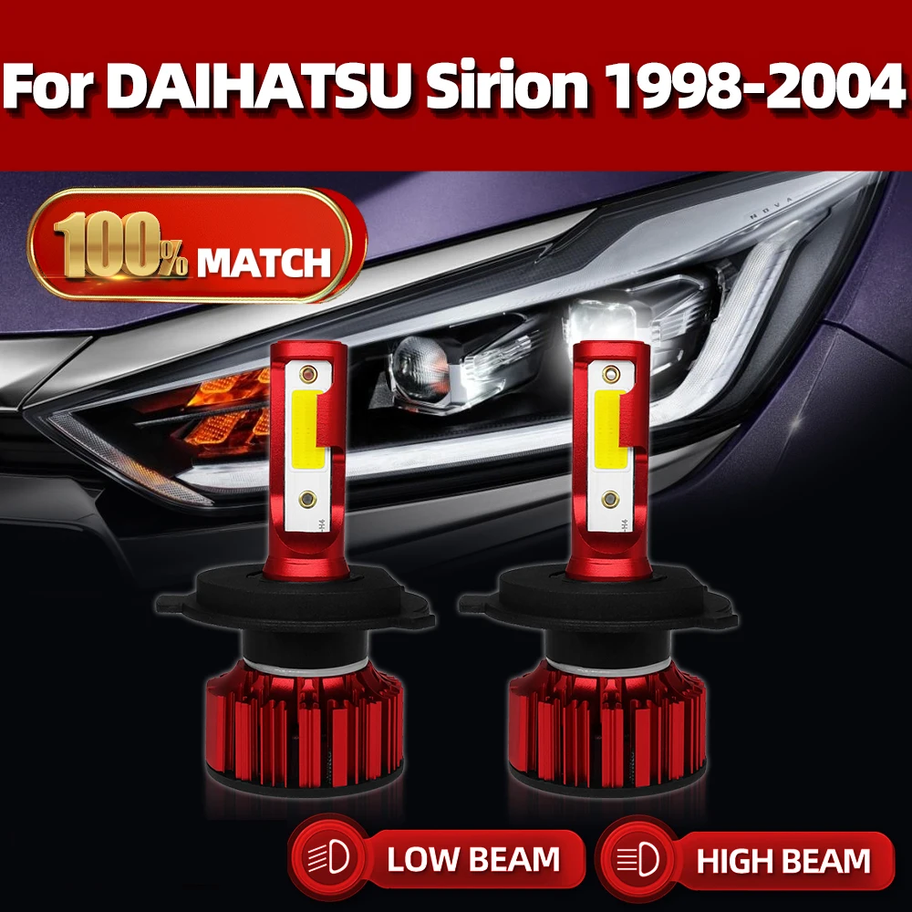 H4 LED Haedlight Bulbs High Low Beam Car Lights Turbo Auto Headlamps 12V For DAIHATSU Sirion 1998 1999 2000 2001 2002 2003 2004
H4 LED Haedlight Bulbs High Low Beam Car Lights Turbo Auto Headlamps 12V For DAIHATSU Sirion 1998 1999 2000 2001 2002 2003 2004