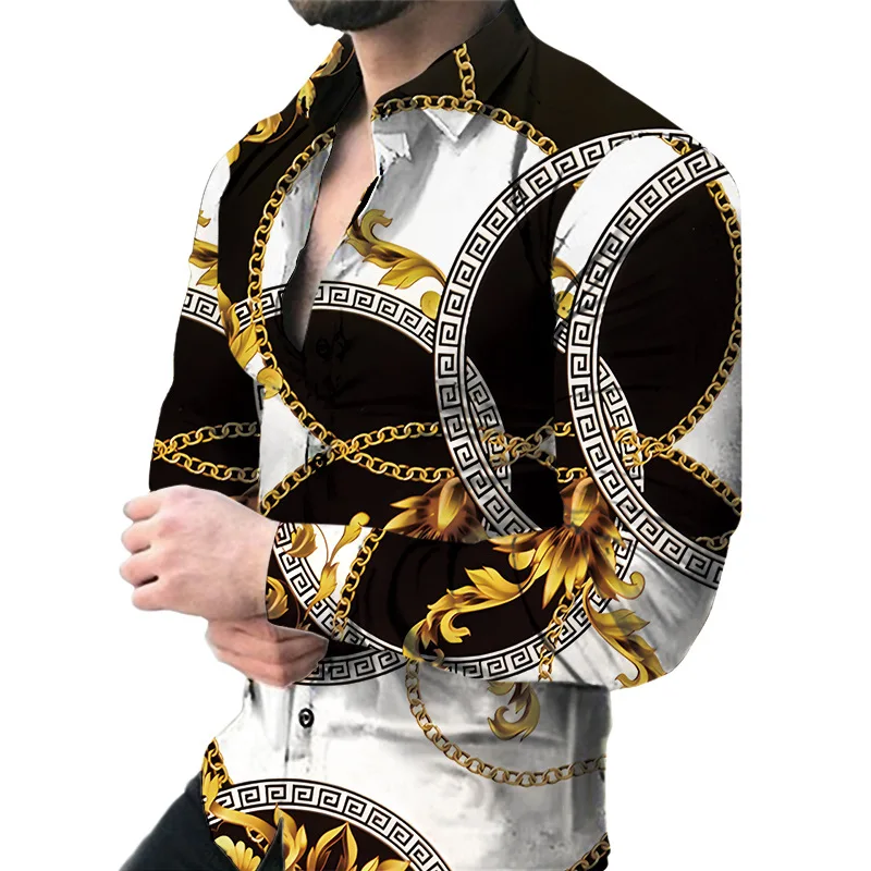 Men Long Sleeve Print Shirts for Mens Social Luxury Man Designer Clothes Hawaiian Fashionable Elegant Classic Fashion
Men Long Sleeve Print Shirts for Mens Social Luxury Man Designer Clothes Hawaiian Fashionable Elegant Classic Fashion