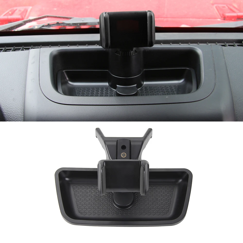 Держатель для телефона Jeep Wrangler JK JKU 2012-2017, подставка для GPS, кронштейн для приборной панели, ящик для хранения, аксессуары для интерьера автомобиля, черный АБС
Держатель для телефона Jeep Wrangler JK JKU 2012-2017, подставка для GPS, кронштейн для приборной панели, ящик для хранения, аксессуары для интерьера автомобиля, черный АБС