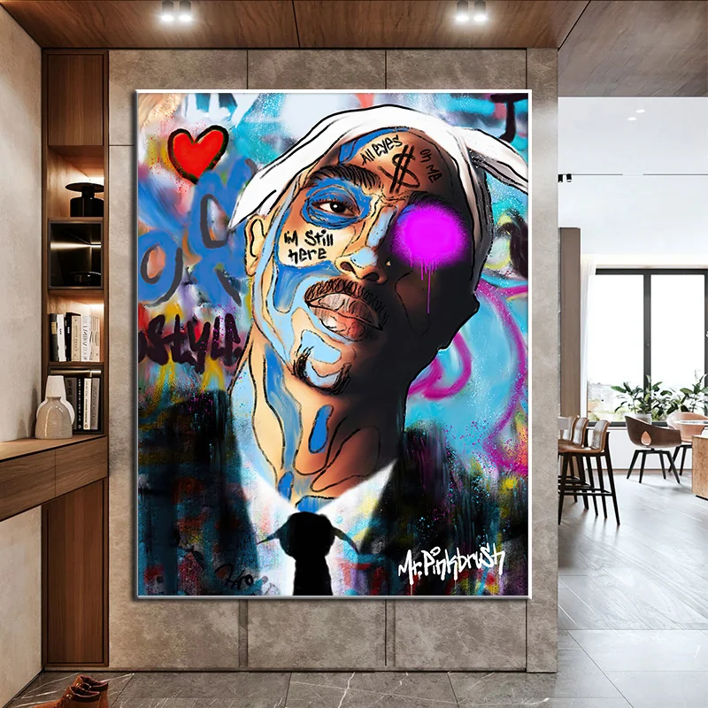 Hip Hop Rap Tupac Posters Music Rapper Singer 2pac Prints Canvas Paintings Street Wall Art Pictures for Bar Club Pub Home Decor
Hip Hop Rap Tupac Posters Music Rapper Singer 2pac Prints Canvas Paintings Street Wall Art Pictures for Bar Club Pub Home Decor