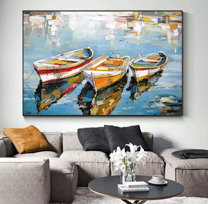 Boat Modern Paintings Decorative Item Sailing Boat Canvas Picture Unframed Wall Decor Murals Art For Hotel Showpieces
Boat Modern Paintings Decorative Item Sailing Boat Canvas Picture Unframed Wall Decor Murals Art For Hotel Showpieces