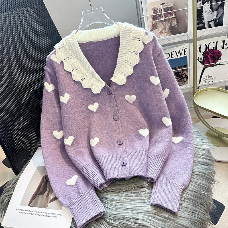 YCMYUNYAN Mohair Sweaters 2023 Loose Korean Jumpers Autumn/Winter Clothing Long Sleeve Sweaters Love Cardigans
YCMYUNYAN Mohair Sweaters 2023 Loose Korean Jumpers Autumn/Winter Clothing Long Sleeve Sweaters Love Cardigans