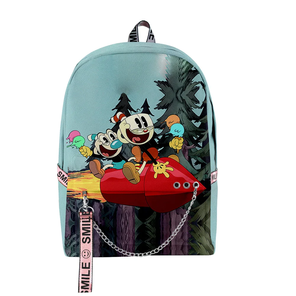Popular Youthful School Bags Unisex The Cuphead Show Travel Bags 3D Print Oxford Waterproof Notebook Shoulder Backpacks
Popular Youthful School Bags Unisex The Cuphead Show Travel Bags 3D Print Oxford Waterproof Notebook Shoulder Backpacks