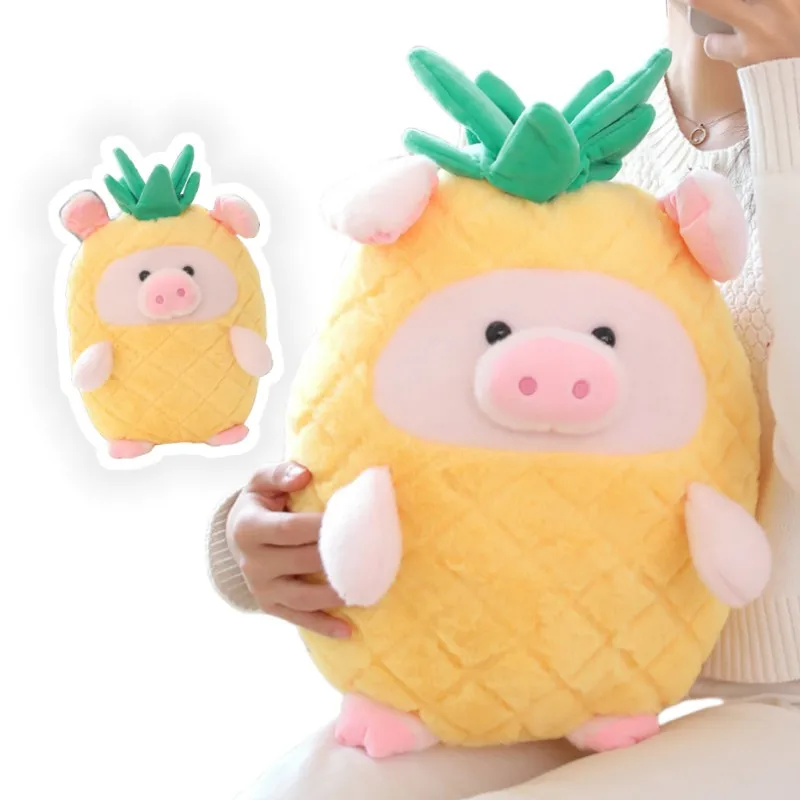 

Имитация мягкой смешной ананас свинка плюшевая игрушка мягкая пушистая мультяшная Подушка Мягкая в форме фрукта кукла-животное подарок на день рождения Рождество
