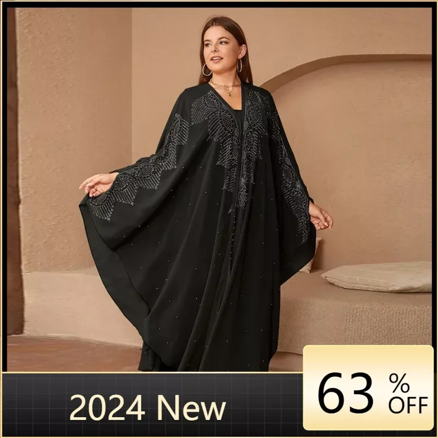 Eid Muslim Dress for Women Hooded Abaya 2 Piece Set Diamond Jalabiya Morocco Party Dresses Dubai Abayas Kaftan Vestido Long Robe
Eid Muslim Dress for Women Hooded Abaya 2 Piece Set Diamond Jalabiya Morocco Party Dresses Dubai Abayas Kaftan Vestido Long Robe