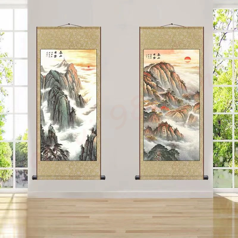 

Landscape hanging paintings, exquisite home furnishings, religious and feng shui auspicious decorations，zhaocai