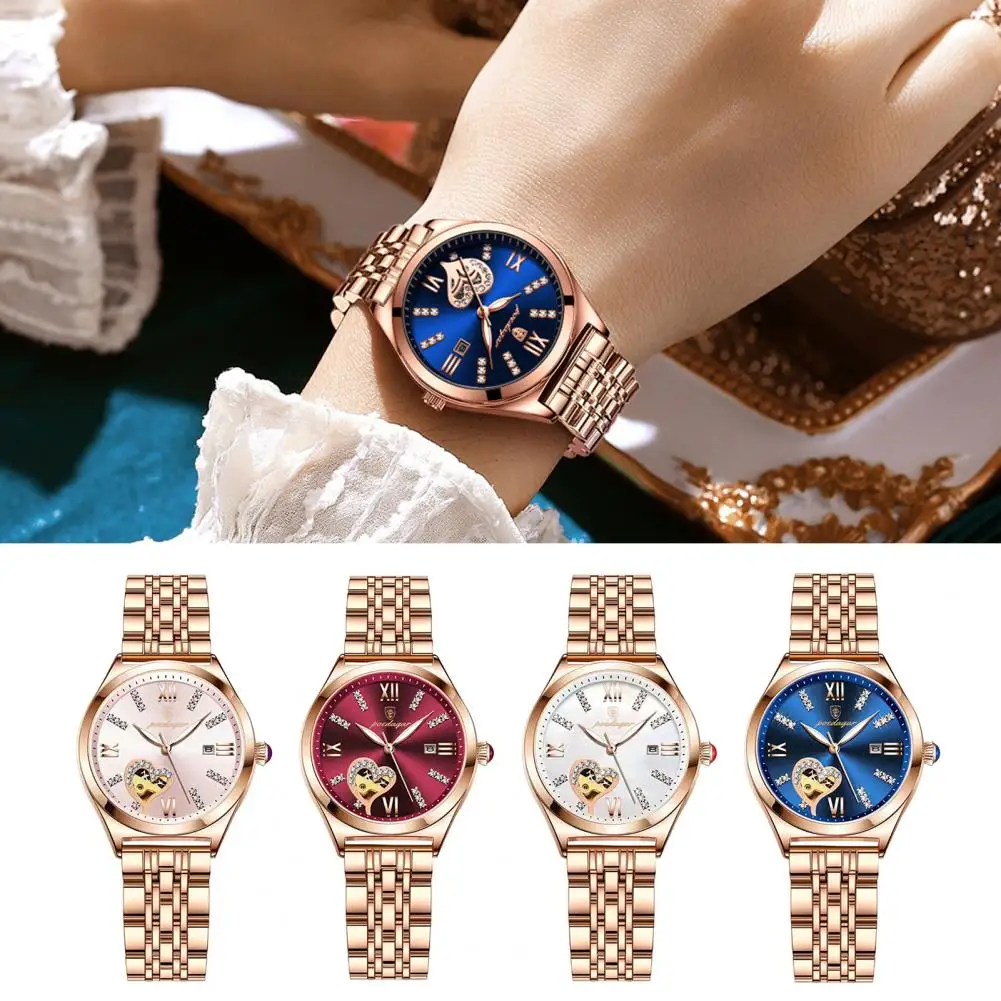 Hollow Heart Shape Watch Women Dress Watch Elegant Ladies Dress Wristwatch Waterproof Stainless Steel Strap Calendar Display
Hollow Heart Shape Watch Women Dress Watch Elegant Ladies Dress Wristwatch Waterproof Stainless Steel Strap Calendar Display