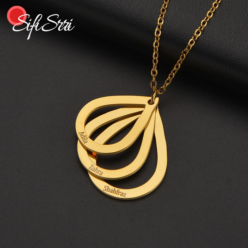 Sifisrri New Personalized Custom Family Names Necklaces for Women Men Stainless Steel Engrave Drip Choker Chain Jewelry Gift
Sifisrri New Personalized Custom Family Names Necklaces for Women Men Stainless Steel Engrave Drip Choker Chain Jewelry Gift