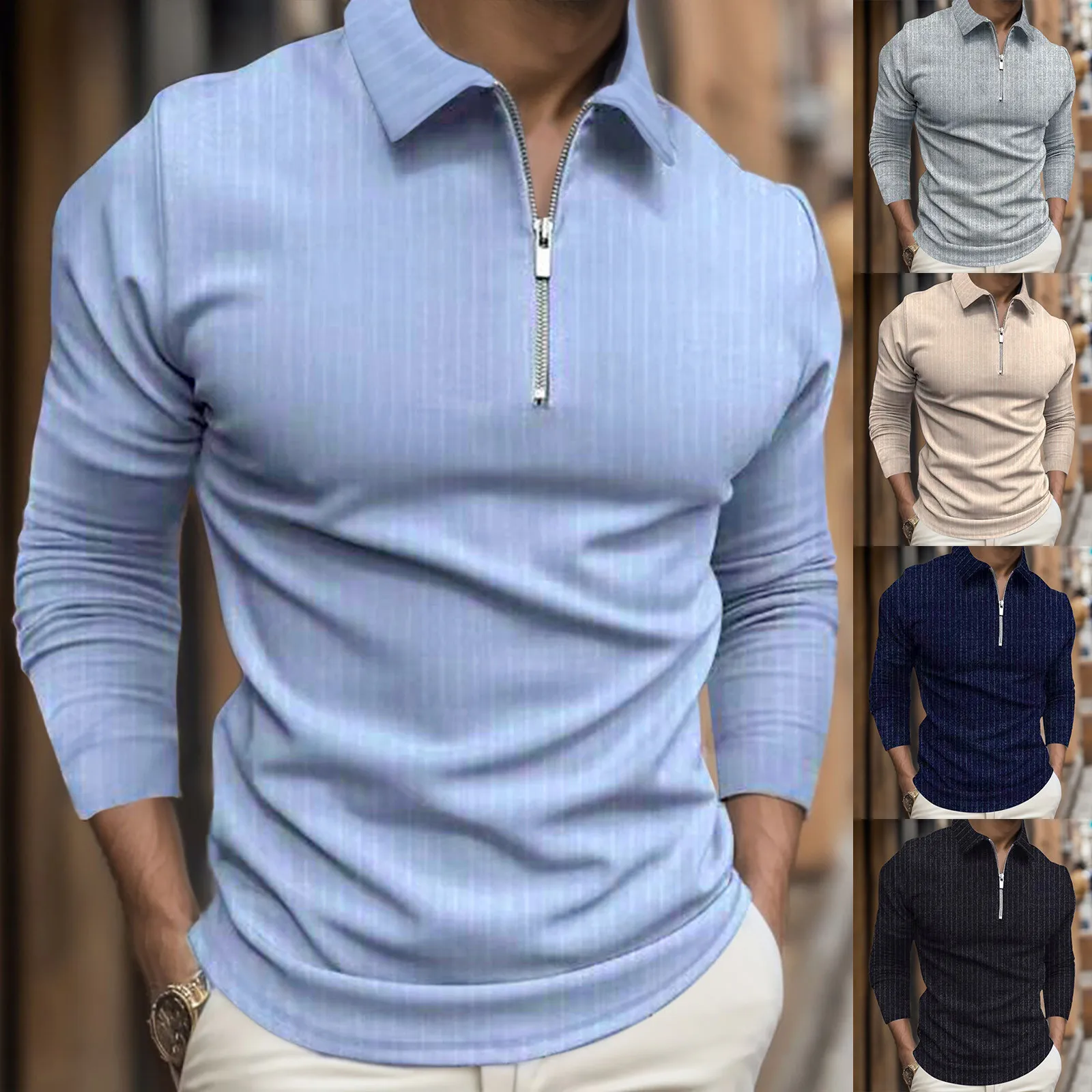 New Men's Solid Color Polo Shirt Short Sleeve Turn-Down Collar Zipper Polo Shirt&for Men Casual Streetwear 2023 Autumn Male Tops
New Men's Solid Color Polo Shirt Short Sleeve Turn-Down Collar Zipper Polo Shirt&for Men Casual Streetwear 2023 Autumn Male Tops