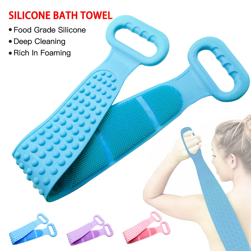 Bath Scrub Towel Silicone Body Bathing Belt Exfoliating Belt Scrub Stain Removal Towel Bathroom Shower Back Body Cleaning Tool
Bath Scrub Towel Silicone Body Bathing Belt Exfoliating Belt Scrub Stain Removal Towel Bathroom Shower Back Body Cleaning Tool