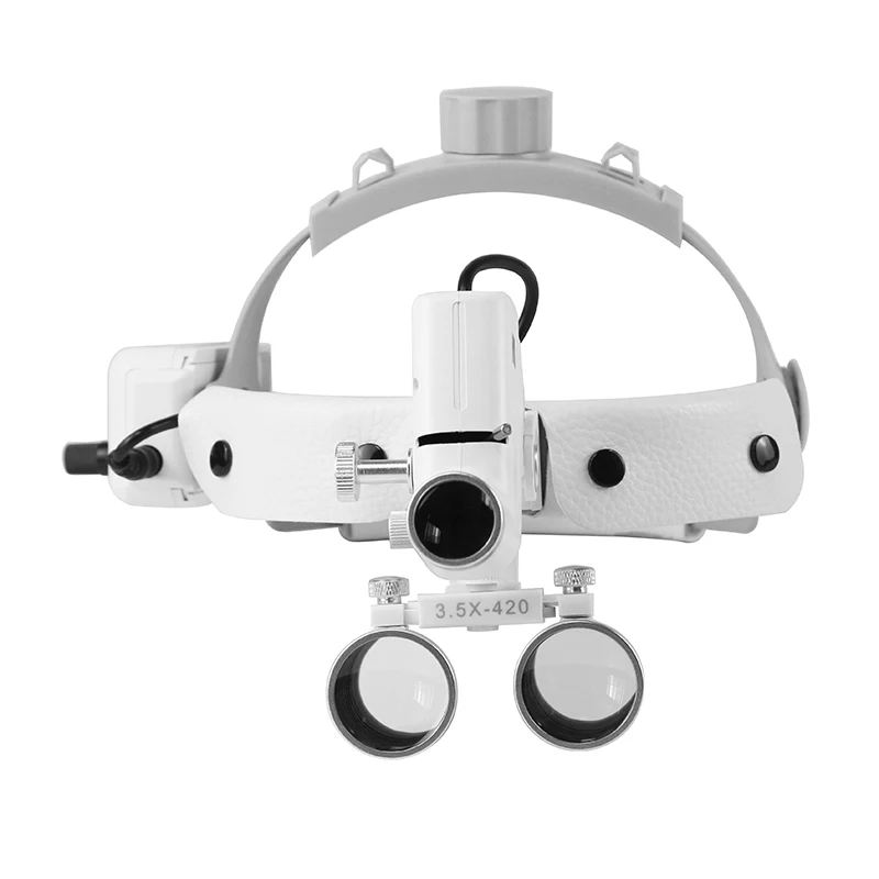 Dentistry 2.5X/3.5X Dental Loupes With Headlight Dental 5W Dental LED Light Medical Surgery LED Headlamp
Dentistry 2.5X/3.5X Dental Loupes With Headlight Dental 5W Dental LED Light Medical Surgery LED Headlamp