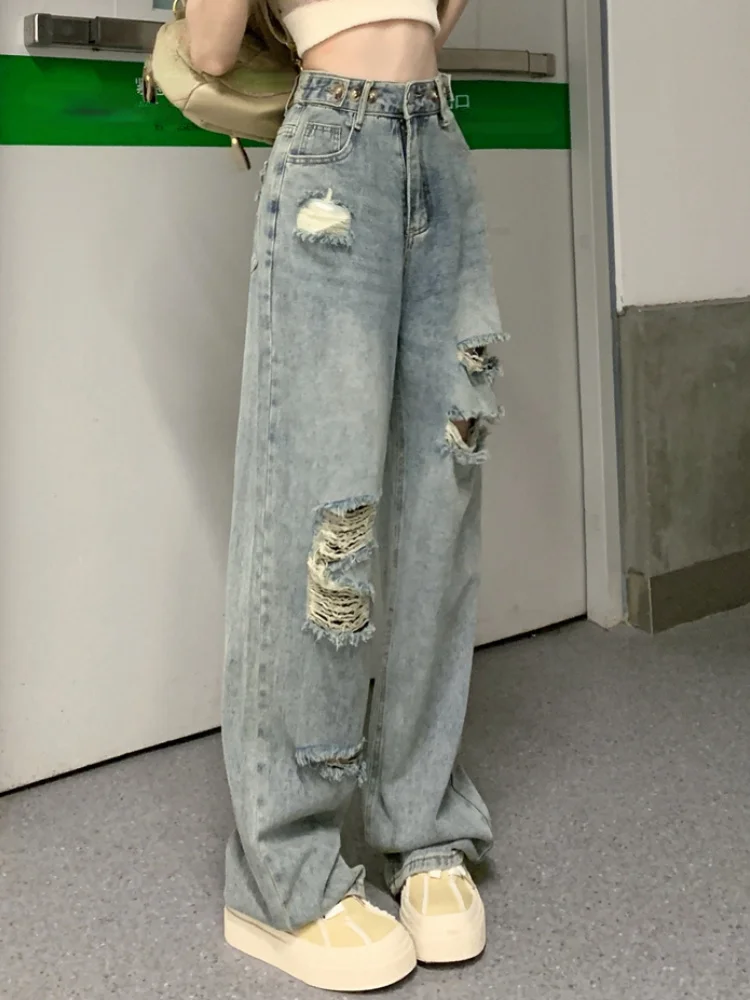 Bule Vintage Y2k Jeans High Street briefcase women straight pants high waist designer new Denim 2023
Bule Vintage Y2k Jeans High Street briefcase women straight pants high waist designer new Denim 2023