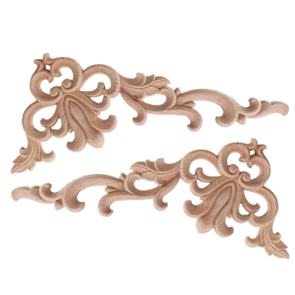 4PCS Woodcarving Decal Wood Appliques for Furniture Cabinet Unpainted Wooden Mouldings Decal Decorative Figurine 20x10cm
4PCS Woodcarving Decal Wood Appliques for Furniture Cabinet Unpainted Wooden Mouldings Decal Decorative Figurine 20x10cm