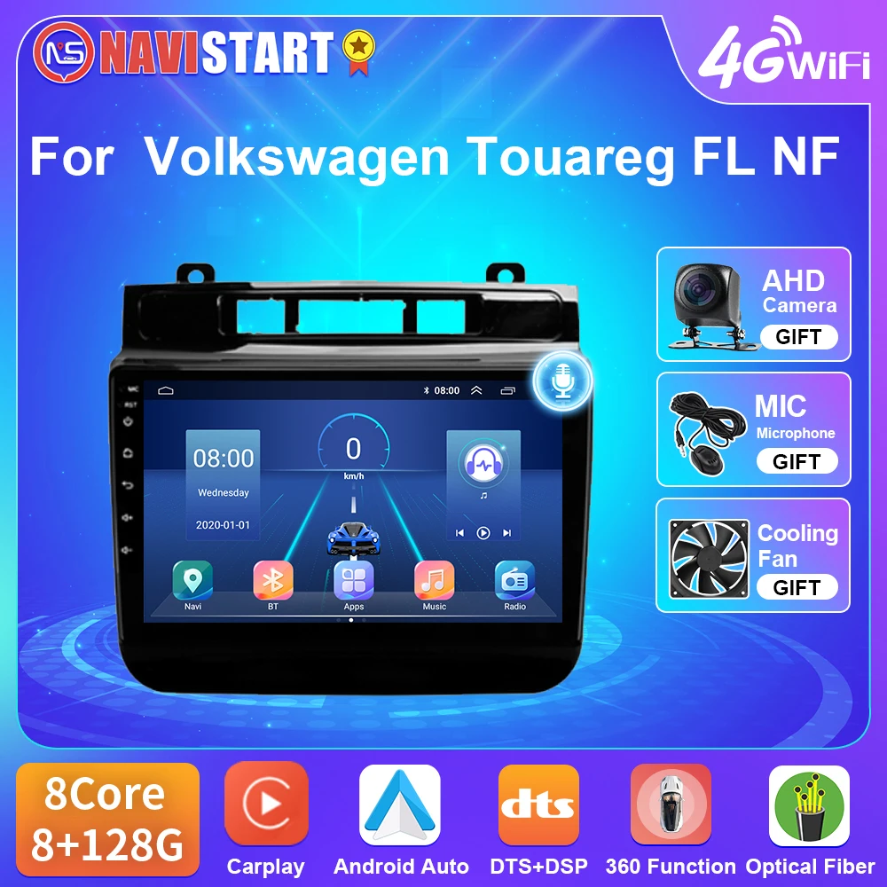 NAVISTAR T5 Android 10 For Volkswagen Touareg FL NF 2010-2018 Car Radio 4G WIFI DSP Player Carplay DSP GPS Navigation DVD 2 Din
NAVISTAR T5 Android 10 For Volkswagen Touareg FL NF 2010-2018 Car Radio 4G WIFI DSP Player Carplay DSP GPS Navigation DVD 2 Din