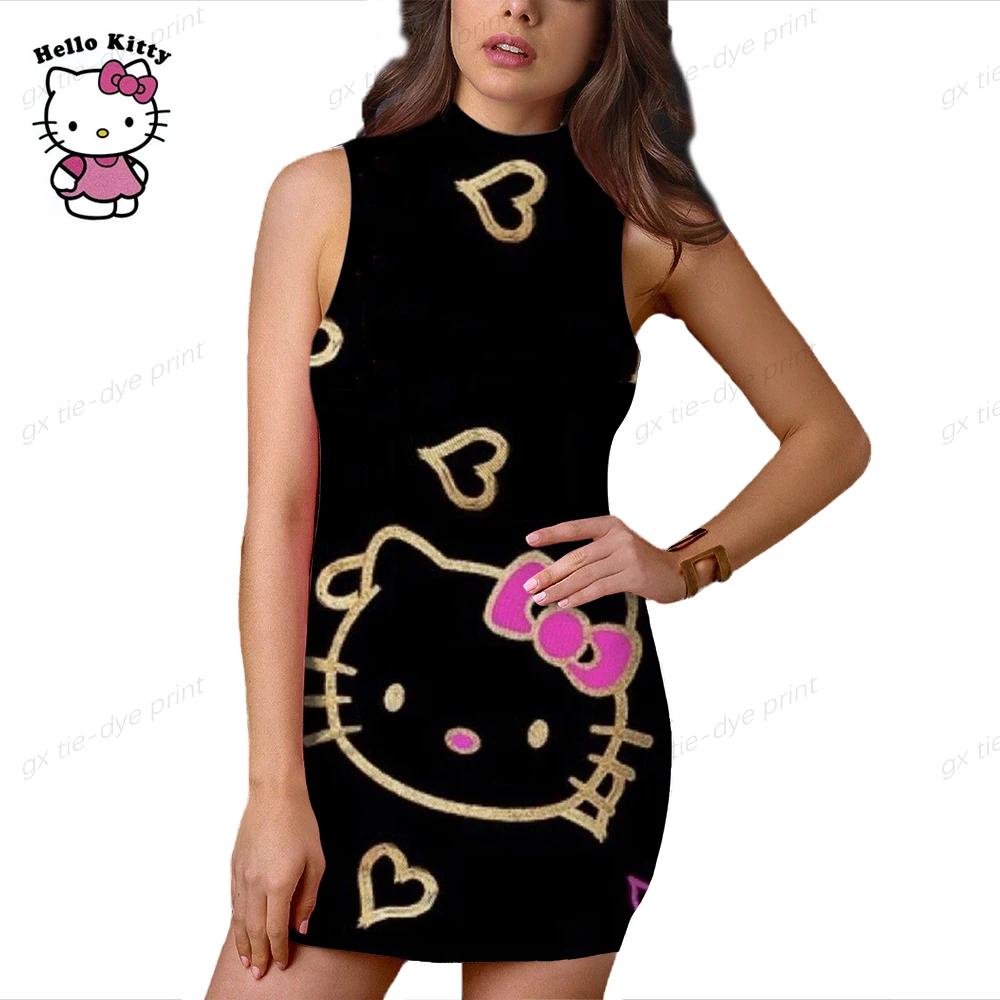 HELLO KITTY Print Woman Dresses Elegant Dress Office Tight Slim Lady O Neck Summer Casual Cartoon Sleeveless Mini Dress Vestidos
HELLO KITTY Print Woman Dresses Elegant Dress Office Tight Slim Lady O Neck Summer Casual Cartoon Sleeveless Mini Dress Vestidos