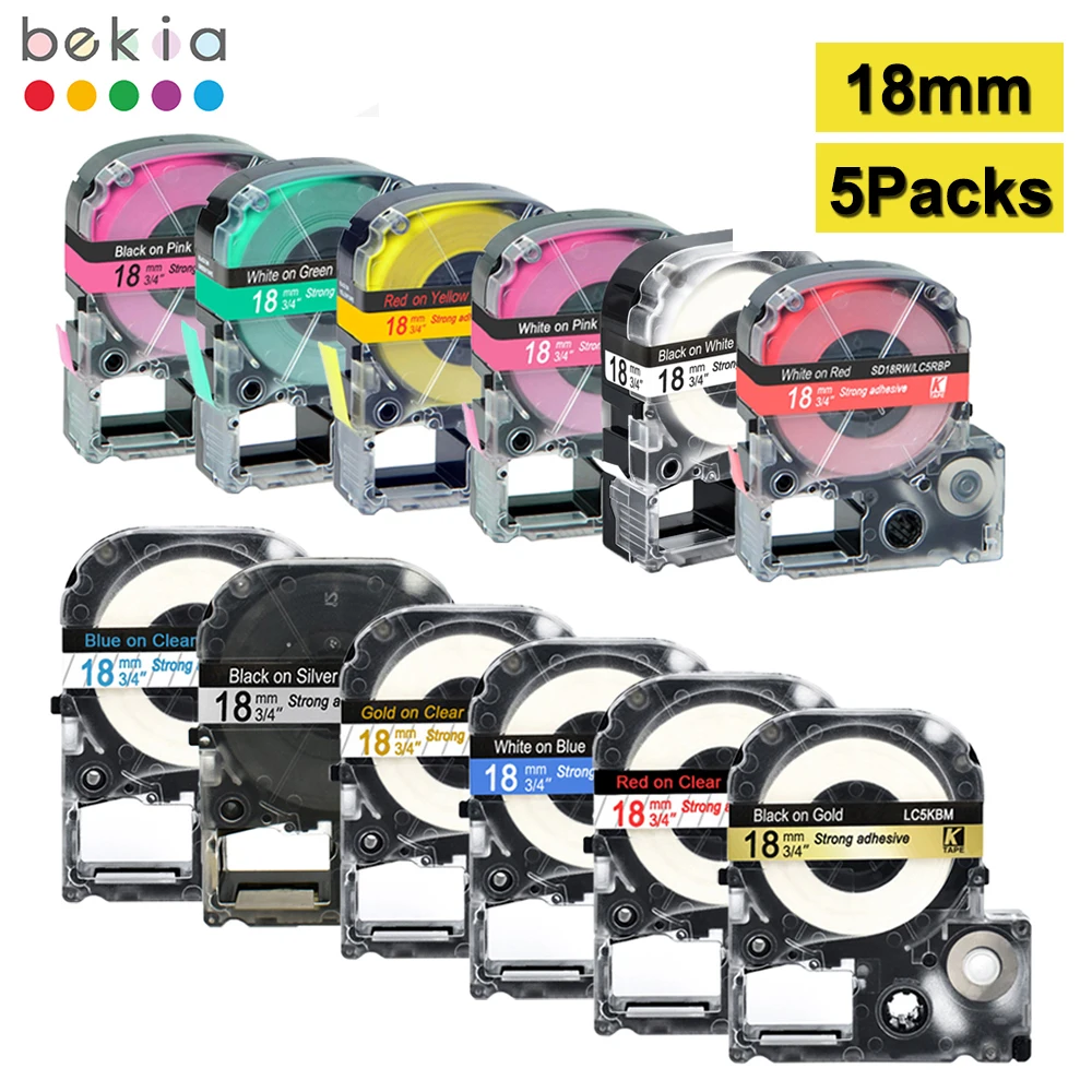 5PK этикетка лента SS18KW LC-5WBN 18 мм кассета Ленточные этикетки совместимый с Epson/KingJim LW-300 LW400 LW-400 LW700 принтер для этикеток
5PK этикетка лента SS18KW LC-5WBN 18 мм кассета Ленточные этикетки совместимый с Epson/KingJim LW-300 LW400 LW-400 LW700 принтер для этикеток