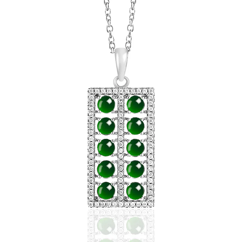 S925 серебряные инкрустированные природными чернилами нефритовые товары Abacus Jadeite кулон модное женское ожерелье шармы Ювелирные изделия оптовая продажа Прямая поставка
S925 серебряные инкрустированные природными чернилами нефритовые товары Abacus Jadeite кулон модное женское ожерелье шармы Ювелирные изделия оптовая продажа Прямая поставка