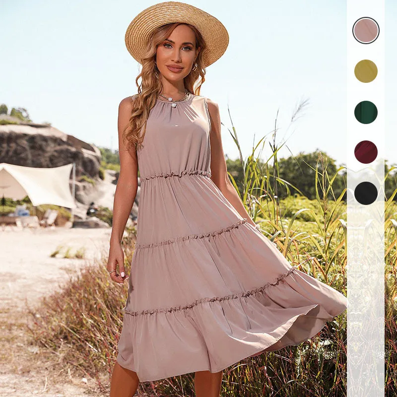 Vacation Summer Black Fungus Hem Tank Midi Dress Beach Outfits For Women Vestidos De Festa Vestido De Fiesta Body Robe Sexy
Vacation Summer Black Fungus Hem Tank Midi Dress Beach Outfits For Women Vestidos De Festa Vestido De Fiesta Body Robe Sexy